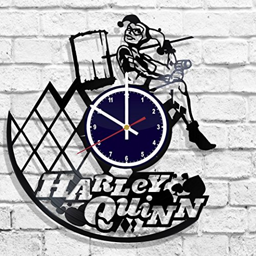 Buy Wall clock with original design Harley Quinn, Harley Quinn decal