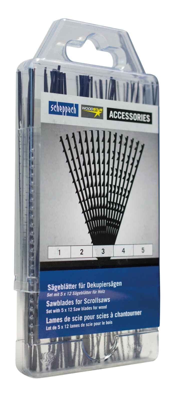 Scheppach 88000010 Scroll Saw Blades Set of 60