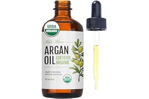 Kate Blanc Cosmetics Argan Oil for Hair, Face & Skin from Morocco (4oz, USDA Certified Organic, Cold Pressed & 100% Pure, Light)