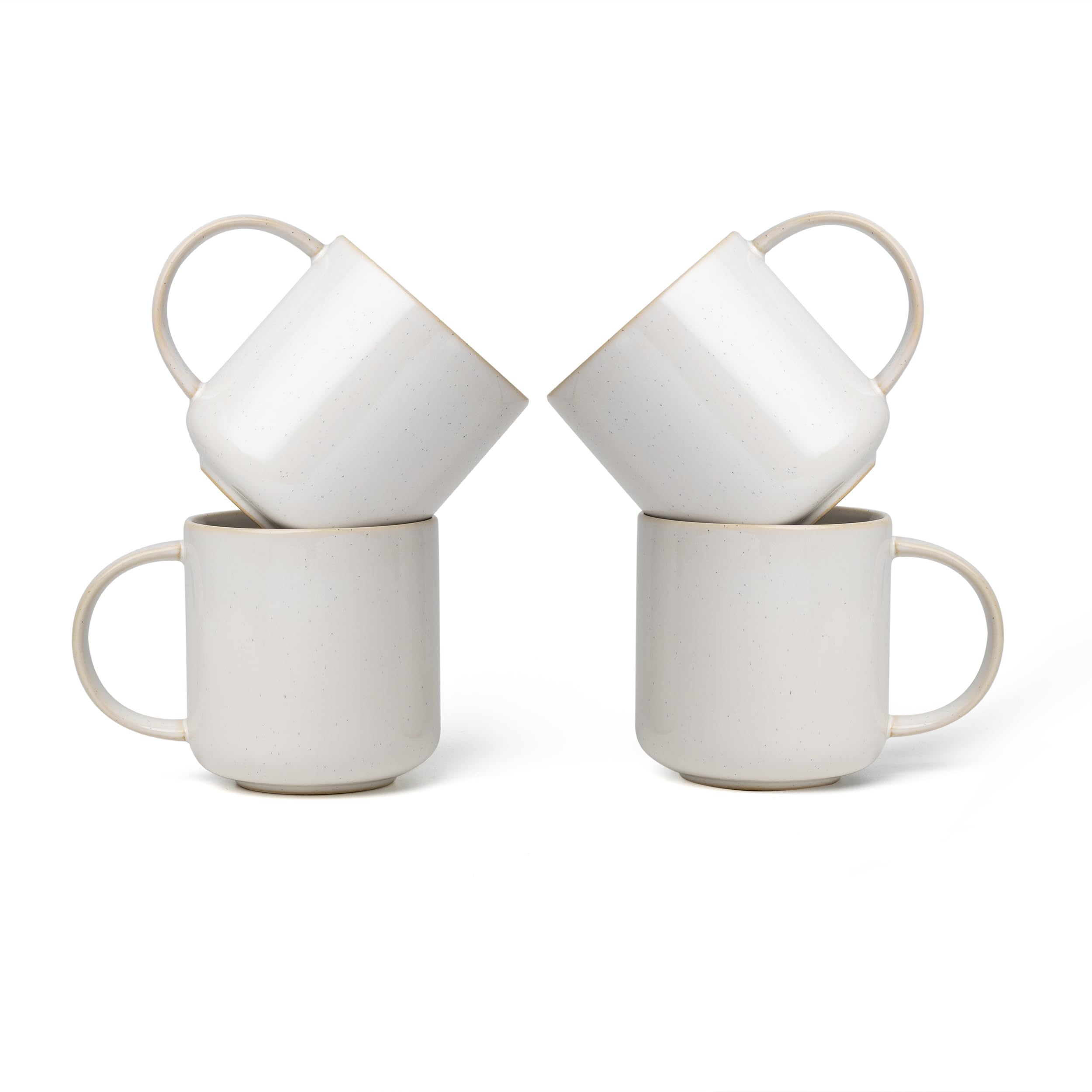 Photo 1 of GIROFLIER Olé Ceramic Mug Set of 4-15oz Cute Coffee Mugs for Hot Chocolate, Espresso, and Tea, Nordic Style, Dishwasher and Microwave Safe, Gift for Coffee Lovers