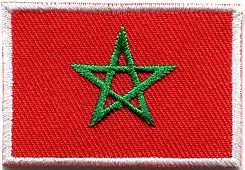 Tkazumi Patch - Flag of Morocco Moroccon Seal of Solomon applique iron-on patch Medium S-12