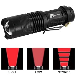 AR happy online 3 Pack Red Light Flashlight, 3