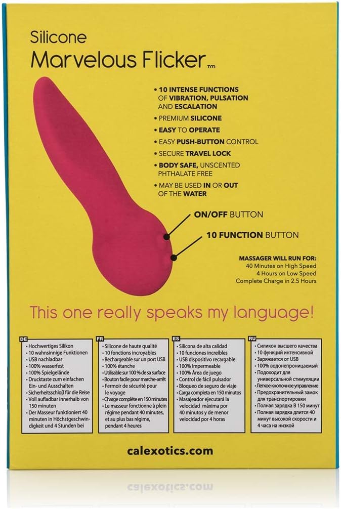 CalExotics Mini Marvels Silicone Marvellous Flicker Vibrator - Image 4