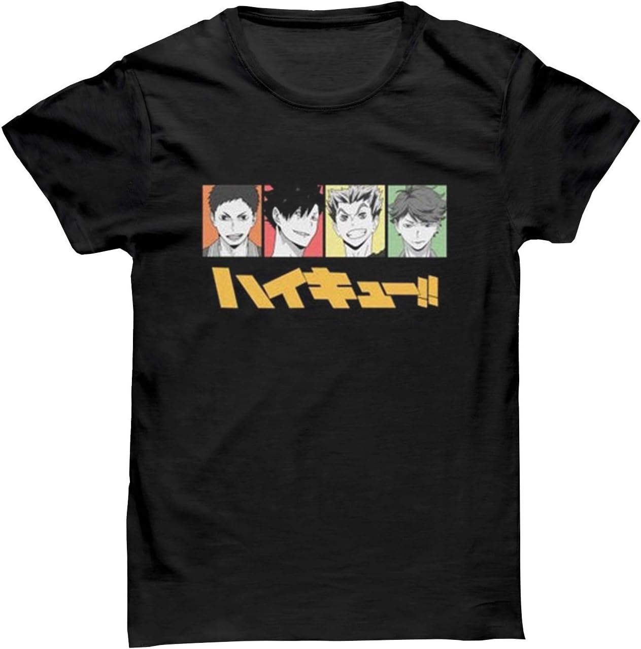 iGrays Haikyuu Captain T-Shirt Anime Unisex Tee Sawamura Daichi Kuroo Tetsurou Bokuto Kotaro Oikawa Tooru Karasuno Nekoma