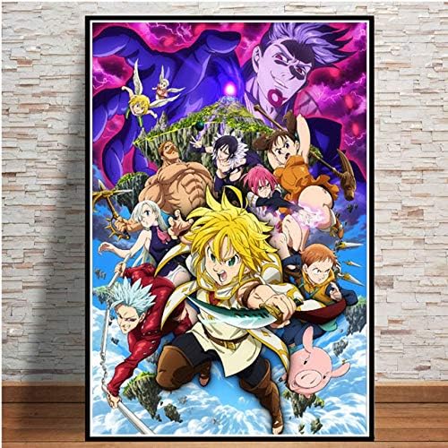 Lakd Japan Anime Art Poster Comic The Seven Deadly Sins Posters And Prints Wall Picture Canvas Painting Home Decoration x25cm No Frame 001 Amazon Co Uk Kitchen Home