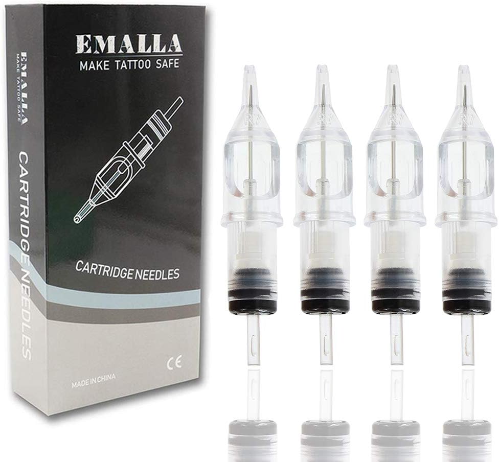 Tattoo Needle Cartridges - CINRA 20Pcs Professional Disposable 5RL Tattoo Cartridge Needles 5 Round Liner for Tattoo Gun, Tattoo Supplies, Tattoo kits