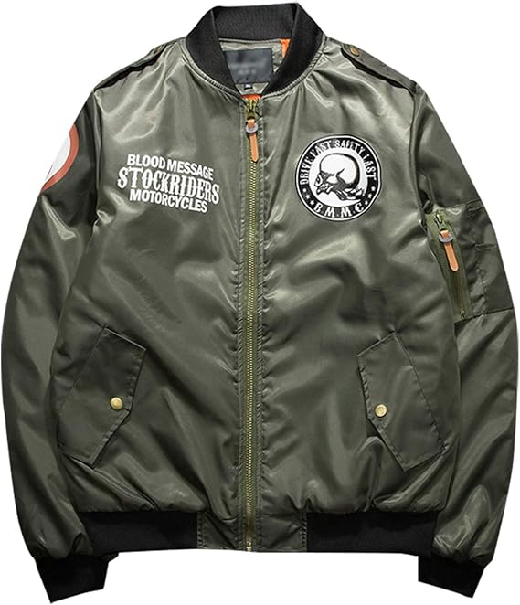 Amazon Ivy12garcia ジャケット メンズ フライトジャケット ブルゾン ジャンパー Ma 1 Ma1 ミリタリージャケット ジャケット メンズ Ma 1 エムエーワン ミリタリフライトジャケット 春 秋 冬 コート ジャケット 通販