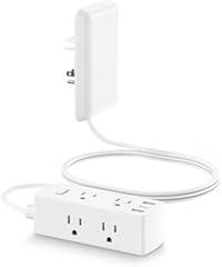 Olcorife Flat Extension Cord with Outlet
