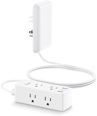 Olcorife Flat Extension Cord with Outlet 1