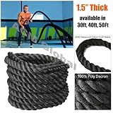 Battle Rope NEXPro - Polydac Undulation Rope Exercise Fitness Training - 1.5