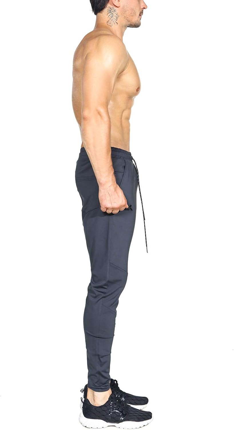 BROKIG Mens Lightweight Gym Jogger Pants, Men's Workout Sweatpants with Zip Pocket at  Men’s Clothing store