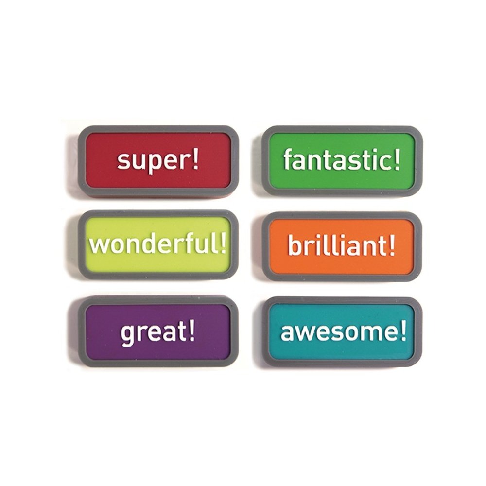 Trendform® Assorted Rubber Expression Magnets - Motivation (1 set of 6)