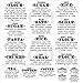 Kitchen Food Organization Clear Gloss Labels (Set of 19, Basics-Definition)