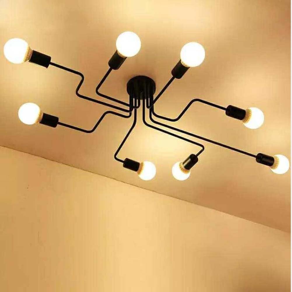 Industrial Ceiling Light Sun Run Creative Retro 8 Light Fixture