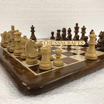 CHESSNCRAFTS 16 X 16 Collectible Wooden Chess Board Game Set- Wooden Tournament Chess- Premium Quality