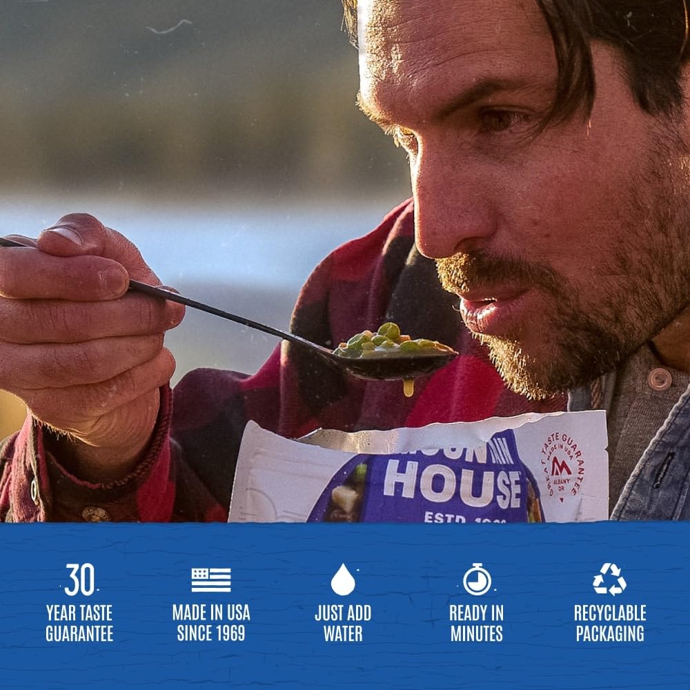 Mountain House Biscuits & Gravy | Freeze Dried Backpacking & Camping Food | 2 Servings