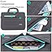 Brinch 15-15.6 Inch Multi-Functional Suit Fabric Portable Laptop Sleeve Case Shoulder Messenger Bag Briefcase for Laptop, Tablet, MacBook, Notebook - Black-Green