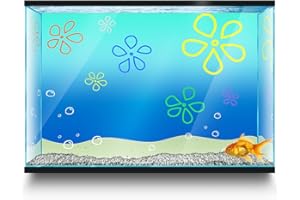 LYYAB Aquarium Background Stickers - Cartoon Underwater Beach B - Fish Tank Terrarium Decor Poster (16 x 12 inch / 41 x 31 cm)