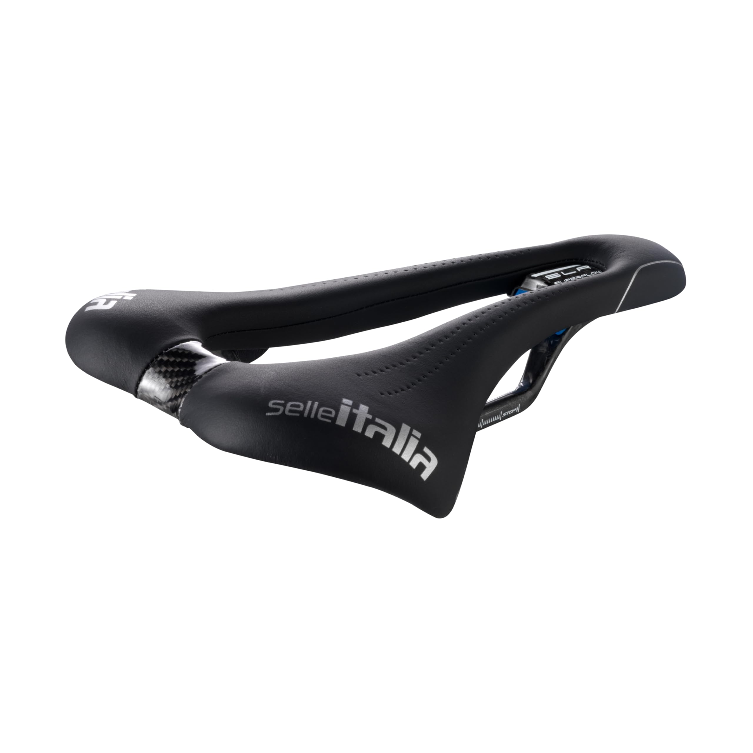 Selle Italia Unisex Adult SLR Kit Carbonio Superflow CK7X9 Bike Saddle - Black, Size S3