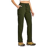 Gopune Women's Hiking Cargo Pants Lightweight Quick Dry Water Resistant Camping Work Travel Pants