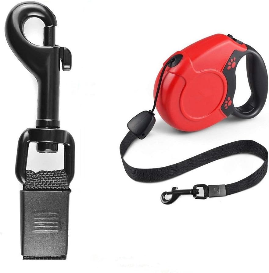 Retractable Dog Leads 26ft Pet Adjustable Leash for Small Medium Large Dogs Up to 49.8KG (Red) - Image 4