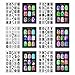 CICI&SISI Nail Art Stamp Set Jumbo 2-Set of 6 JUMBO Nail Art Polish Stamping Manicure Accessories Kit All New Designs w/ FREE Stamper&Scraper Tool Set