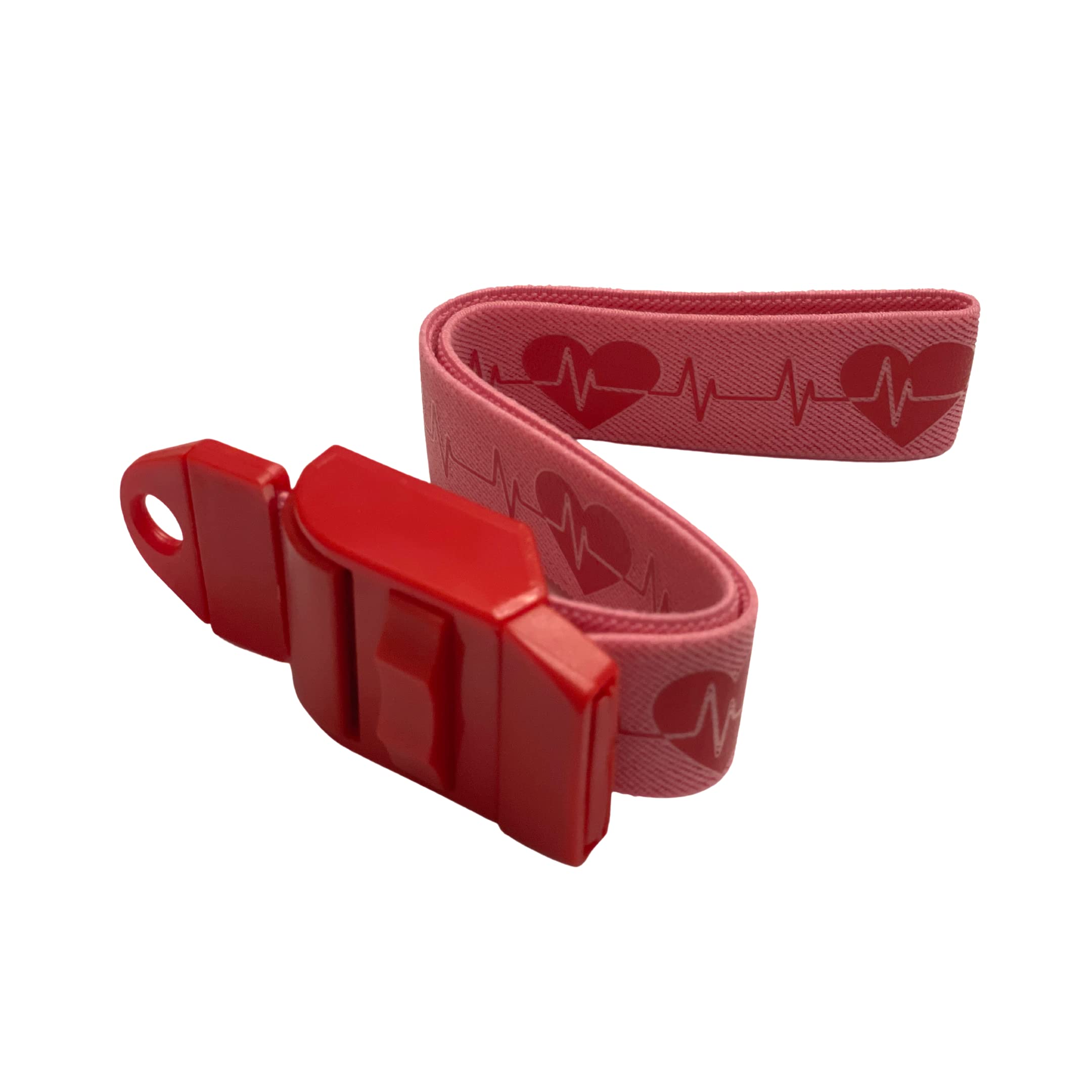 Pink Heart/ECG Tourniquet - Quick and Slow Release - Latex Free