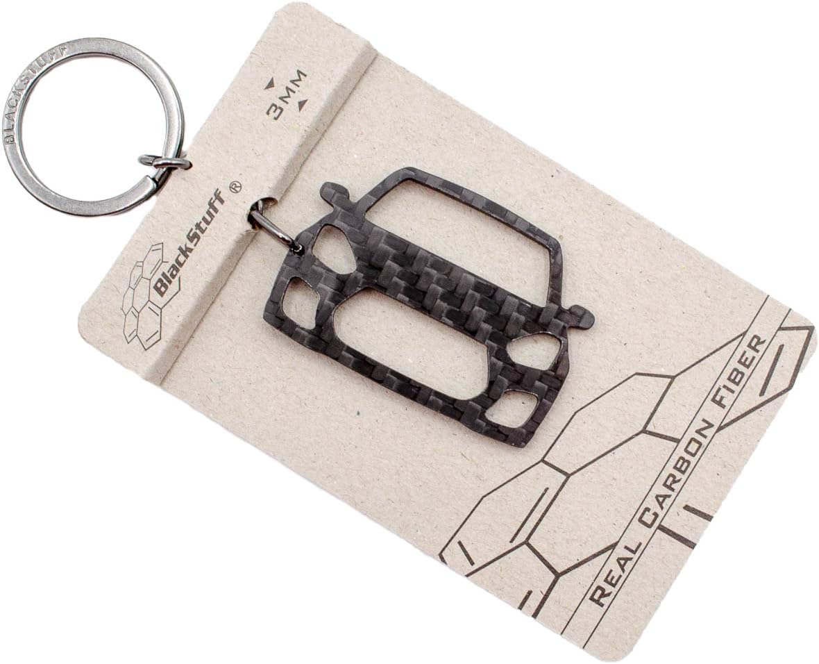 BlackStuff Carbon Fiber Keychain Keyring Ring Holder Compatible with Swift Sport MK4 2017+ BS-972 - Image 4