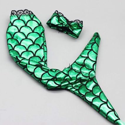 arriba Best Choice 6 Colors Lovely Mermaid Tail Swimsuit Dress Replacement Suit for 29Cm 11 Inches Doll Children Girl Toy(None Green)