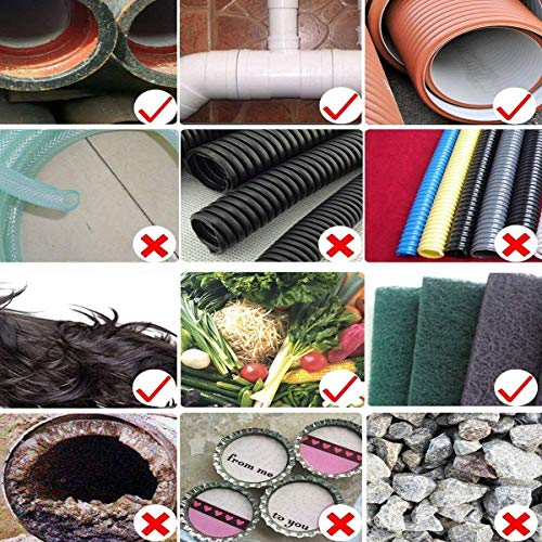 Drain Snake 35-FT, Drum Auger Plumbing Snake, Drain Auger Clog Remover Plumbing Pipe Unblocker Cleaner, Sewer/Bathtub Drain/Kitchen Sink Cleaner with Gloves By KINGLEV