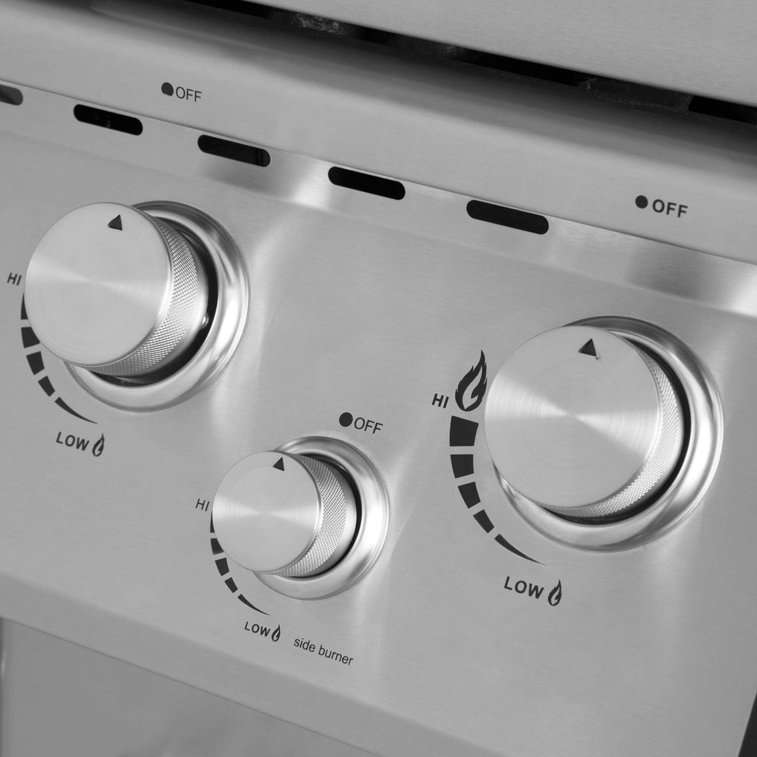 review Royal Gourmet Mirage MG6001-R Two Split Lid 6-Burner Cabinet Propane Infrared Burner Gas Grill, Side Burner, 96,000 BTU,Stainless Steel