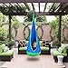 JOYMOR Hammock Pod Swing Chair for Kids Indoor Outdoor Hanging Seat Nook (All Accessories Included) (Blue)