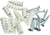 Nartel Nylon Self Drilling Plasterboard Fixings 25 Pack White Beige view 1