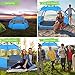 Victostar Instant Pop Up Family Camping Tent,Double Layer Waterproof 3 Season for Picnic Fishing Hiking Traveling (Blue, 4-Person)