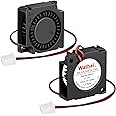 2Packs Wathai 30mm 24V Blower Fan Brushless Exhaust Fan 2pin 30 x 30 x 10mm for DIY Cooling Single Board Computer, Custom Setu, Hotend