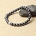 MATT HANN Titanium Steel Pyrite Bracelet Original Handmade Grouding Stone Protection 8mm Mens Bracelet 8 in