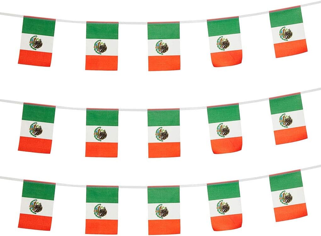 Flags - Mexico Flags Mexican Small String Mini Flag Pennant Banner Decorations
