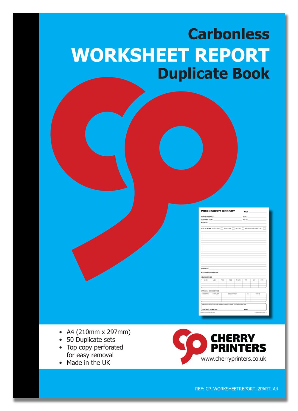 Carbonless NCR Worksheet Report Duplicate Book A4 50 Sets