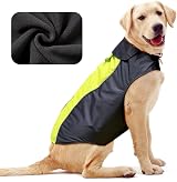 YFbrite Waterproof Dog Coat Lightweight Raincoat Adjustable Velcro Green Large view 9