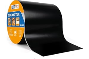 ADHES Tape Pursuit of Perfection 6" x 50' Weather Resistant & Waterproof Butyl Joist Tape for Decking, Deck Flashing Tape, Id