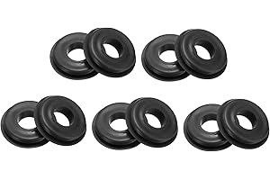 uxcell 10 Pcs Glad Hand Seal, Truck GladHand Washers TPE Rubber Elastic Grommets Round Gasket for Semi Trucks Trailers Brake 