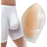 Upgrade Self Adhesive Bulge Enhancer Men Silicone Enlarge Front Pouch Pad, 3D Bulge Enhancing Underwear Cup for Swimming Boxers Briefs, Comfortable, Soft and Non-Slip