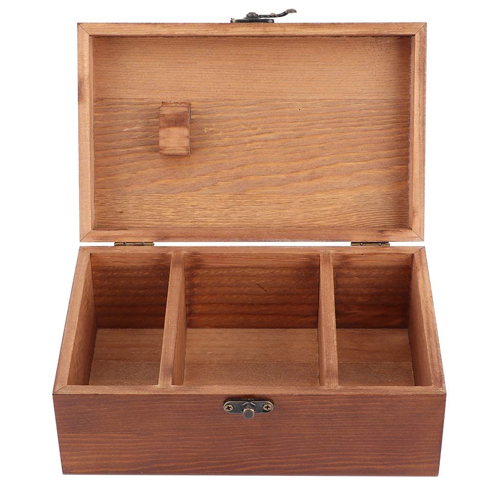 Wooden Sewing Kit Organizer, Sewing Box Storage Case for Needle Thread Scissors Sewing Accessories
