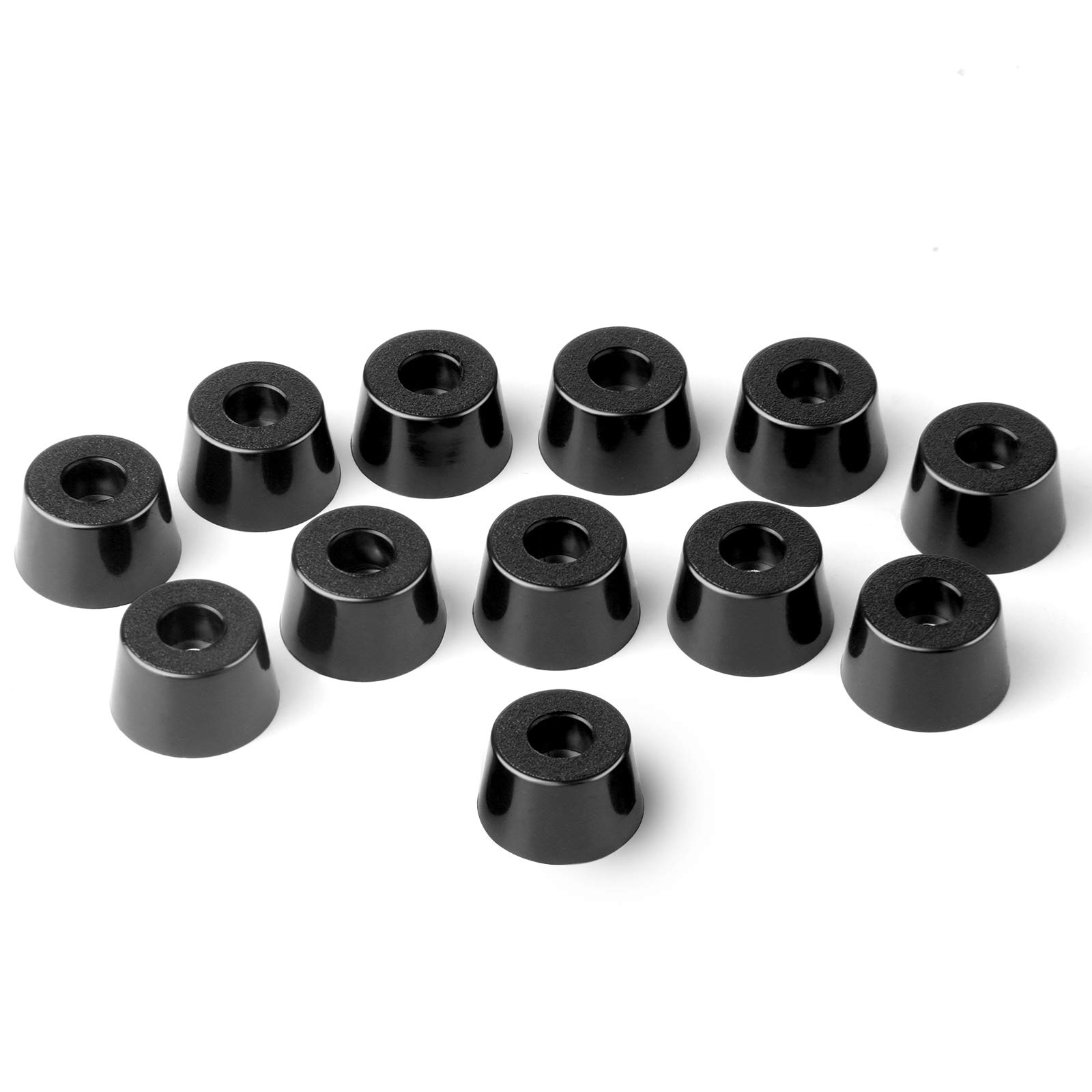 12pcs 21x12mm Bumpers Pads Rubber Feet-Black Color