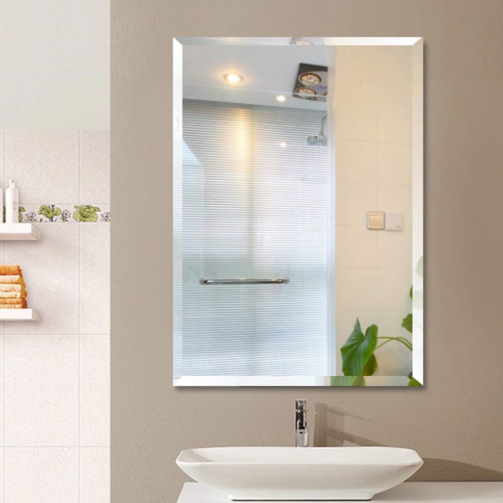 MIRROR TREND 20 X 30 Inch Premium Large Rectangular Frameless Wall