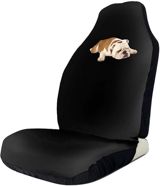 OWSDC English Bulldog Car Seat Covers Front Seats Only