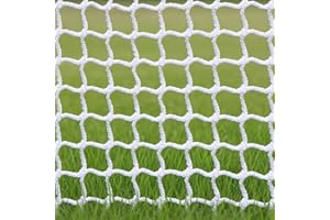 Pithsdp Safety Rope Net for Kids,Knotless Fence Net for Balcony Stairway Guard,Outdoor Terrace Decoration Pet Anti-Fall Rope Netting,Baseball Sports Netting(Size:2M*4M(6.5FT*13.1FT),Color:White)