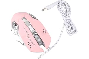 SUNGOOYUE Wired Gaming Mouse, USB Optical Computer Mouse with RGB Backlight 4 Adjustable DPI Up to 3600, for 7 8 10 Laptop PC