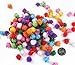 TECH-P® 300 Pack 20mm Small Pom Poms Glitter Balls Small Sparkle Balls for Arts Crafts Projects– Assorted Color