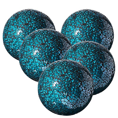 WHOLE HOUSEWARES Decorative Balls for Centerpiece Bowls Set of 5